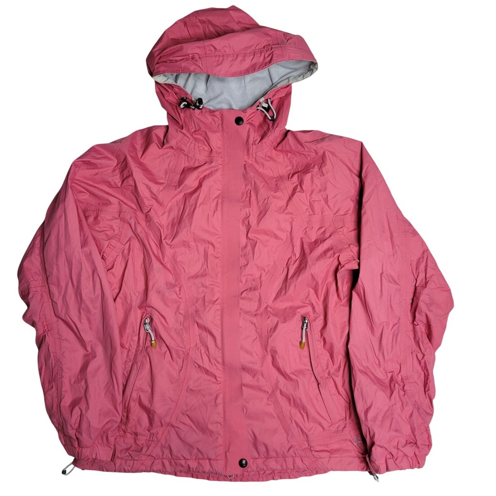 Nike Fitstorm‎ ACG Women's Pink Hooded Waterproof Jacket Size L Nylon/Polyester